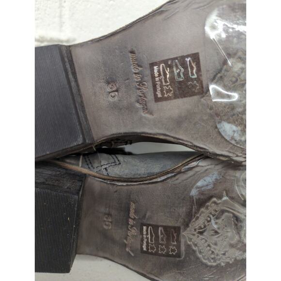 New w/ box free people Stony desert boot washed black SZ 36 5.5-6 Western - Picture 7 of 9